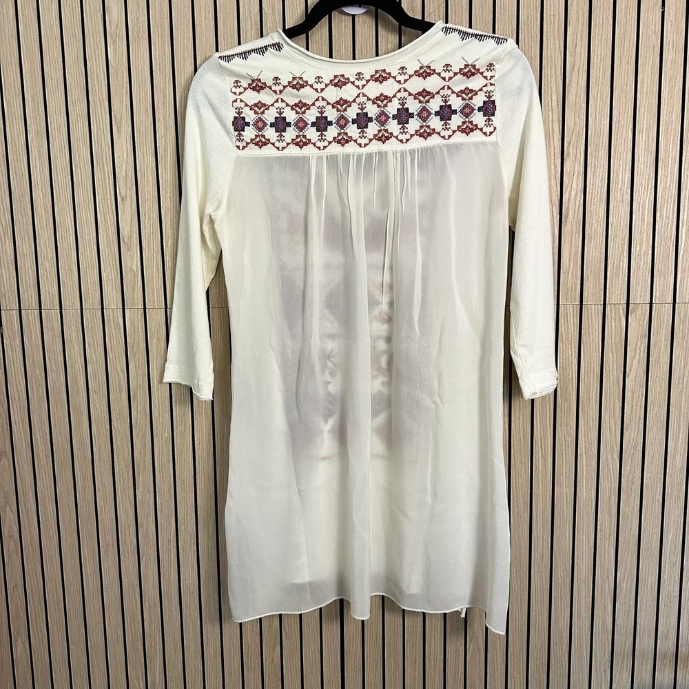 111 Johnny Was Los Angeles Embroidered Tunic (XS, Floral, EUC) - Picture 2 of 4